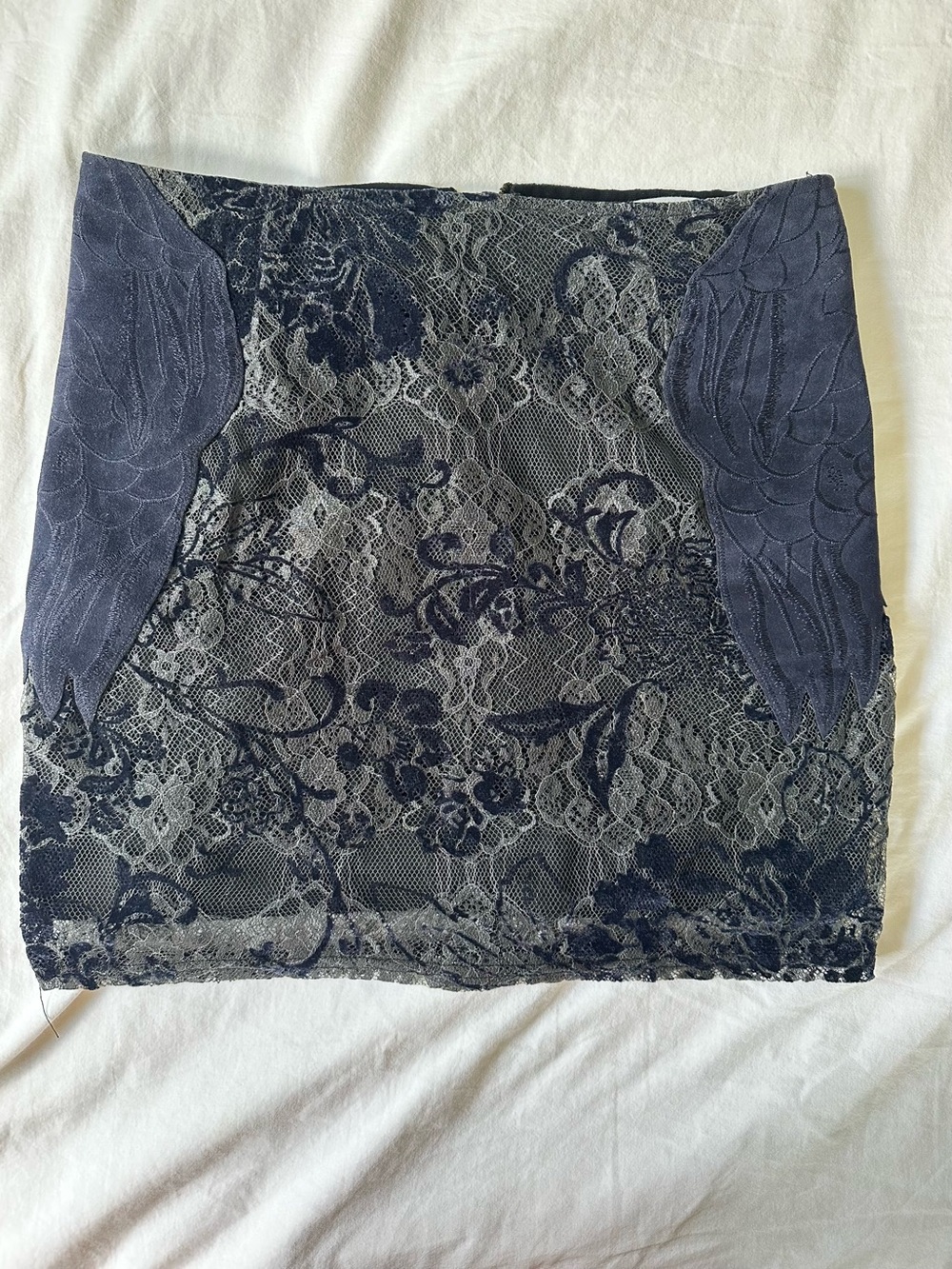 Somedays Lovin Navy Lace Mini Skirt